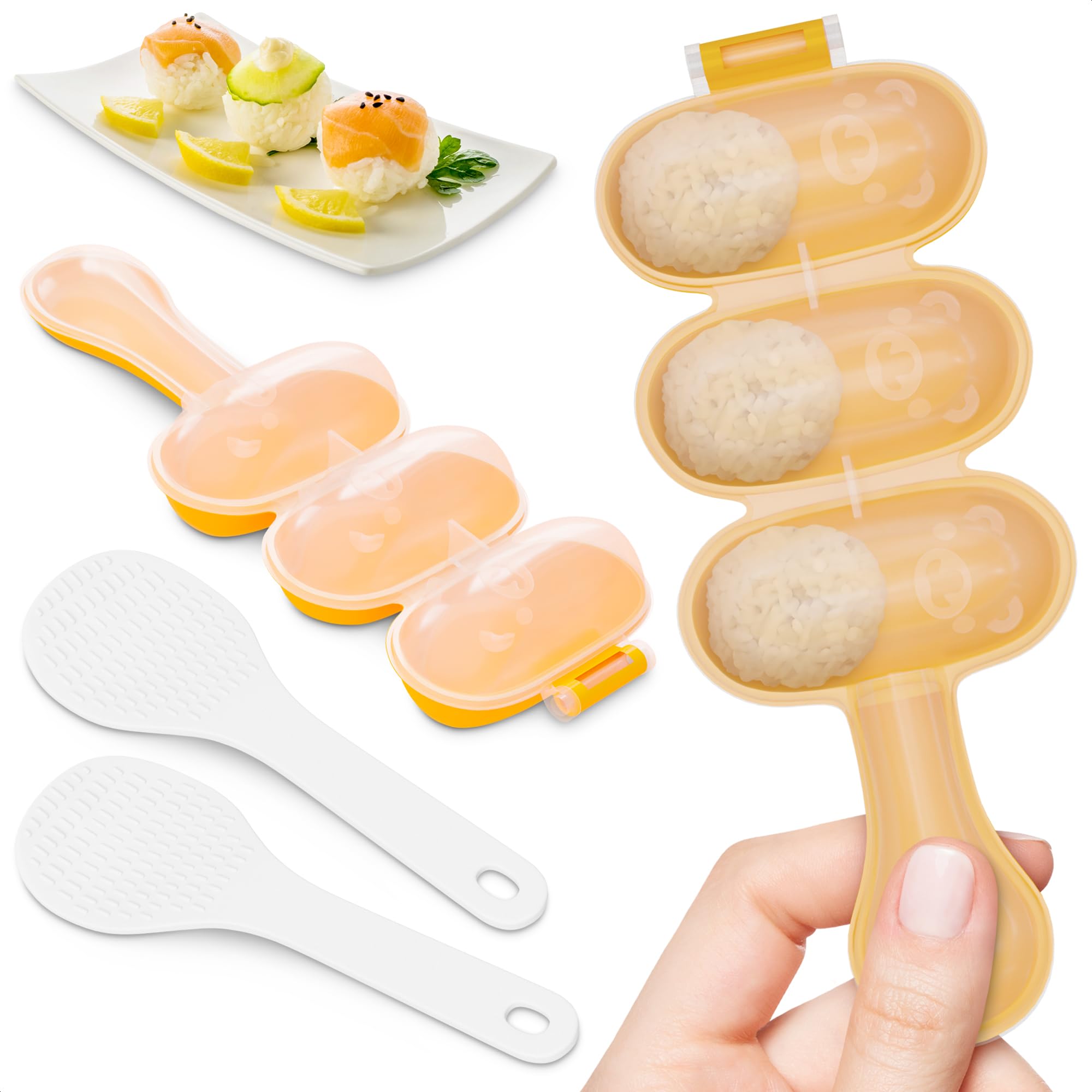 rice ball様② Amazon.com: Rice Ball Mold Set – 2 Pack Easy Rice Ball Maker Mold